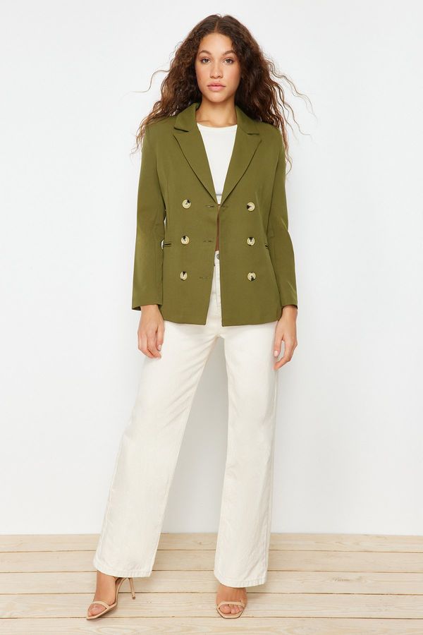 Trendyol Дамски блейзър. Trendyol Buttoned