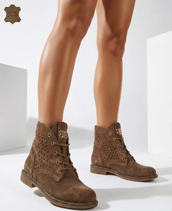 Resti Дамски боти до глезена от естествена кожа