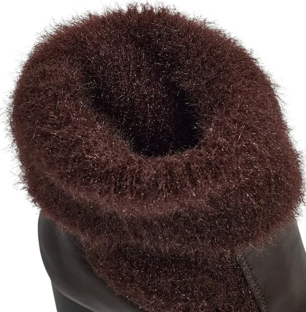 Resti Дамски боти до глезена с ток и плетен детайл