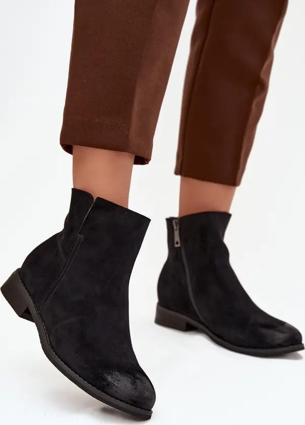 VINCEZA Дамски боти на нисък ток Vinceza