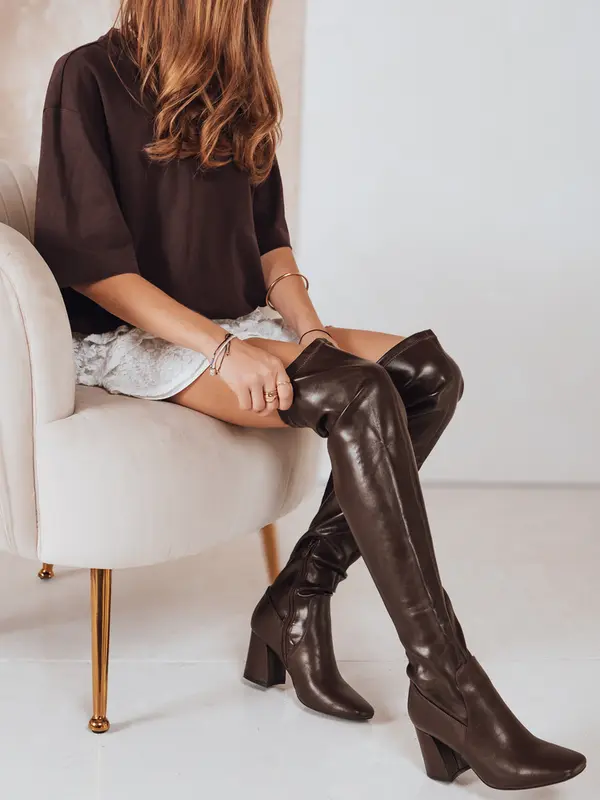 DStreet Дамски ботуши на висок ток