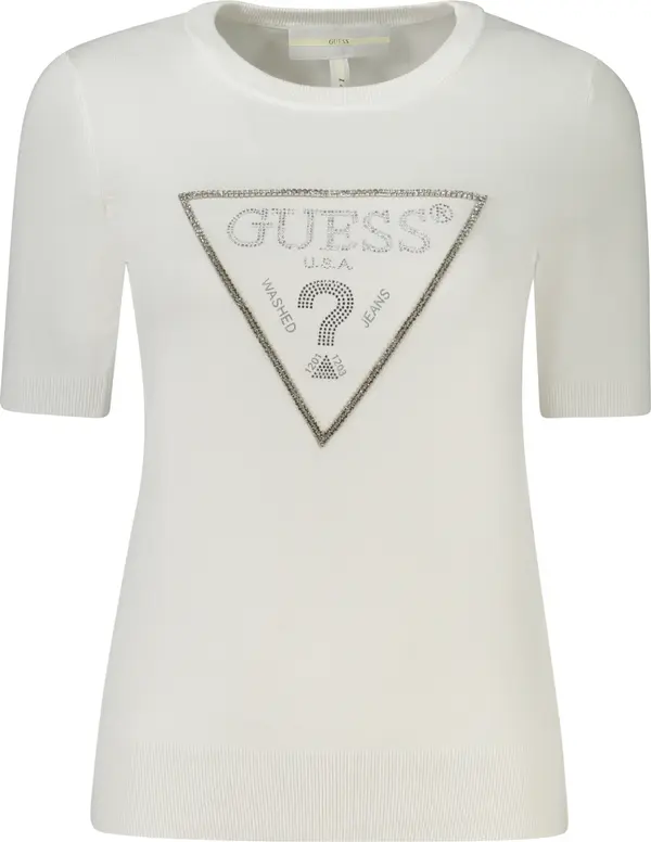 GUESS JEANS Дамски бял пуловер GUESS JEANS
