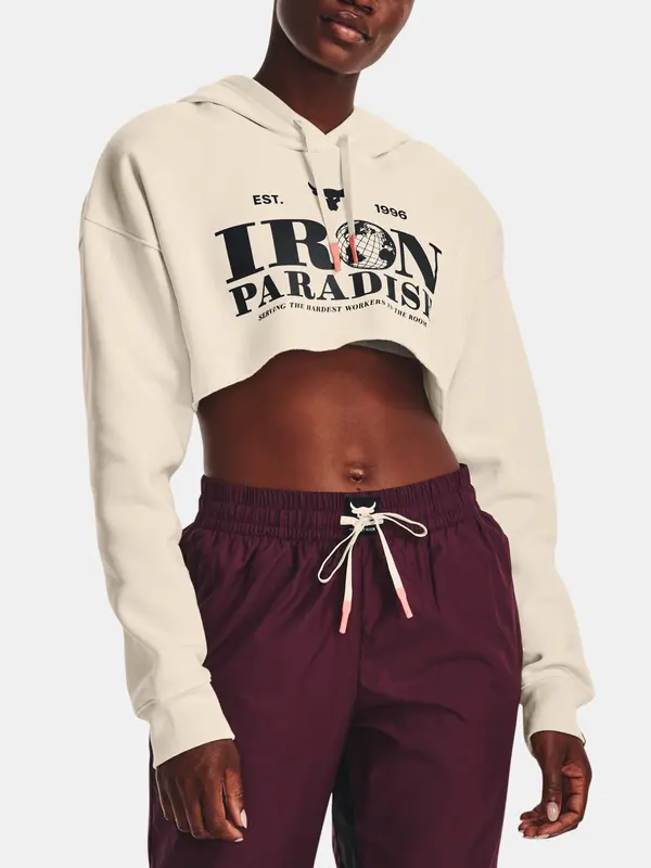 Under Armour Дамски бял суитшърт Under Armour Crop