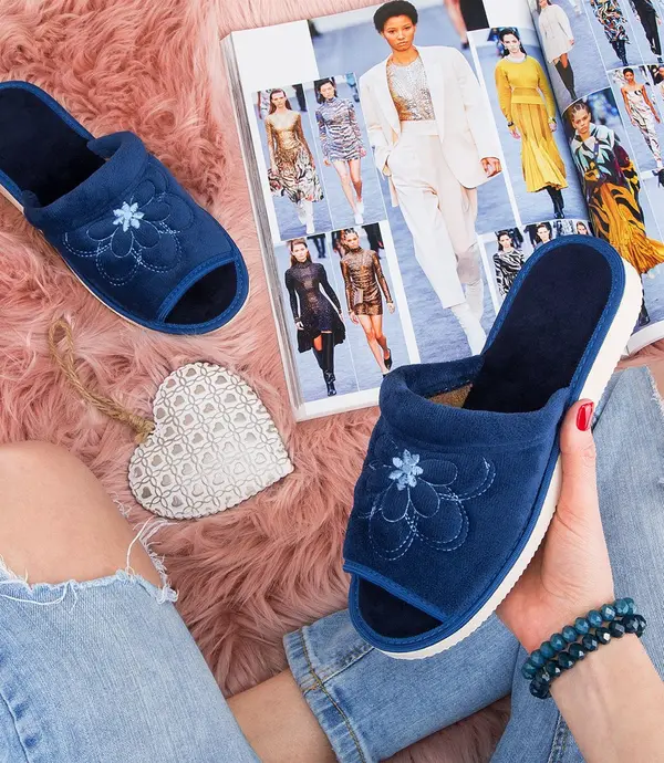 Natural Style Дамски чехли Natural Style NS-001 сини