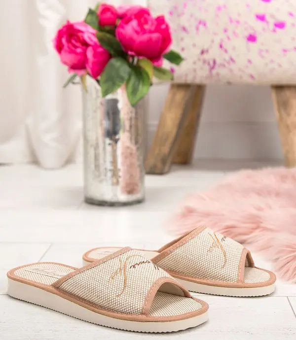 Natural Style Дамски чехли Natural Style NS-015 Бежови