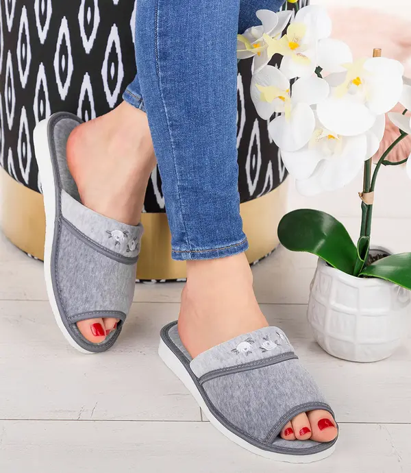 Natural Style Дамски чехли Natural Style NS-054 сиви