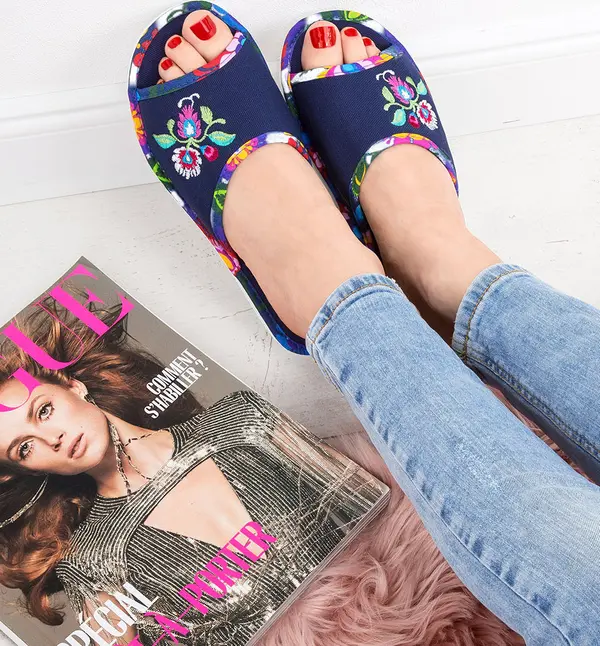 Natural Style Дамски чехли Natural Style NS-060 сини