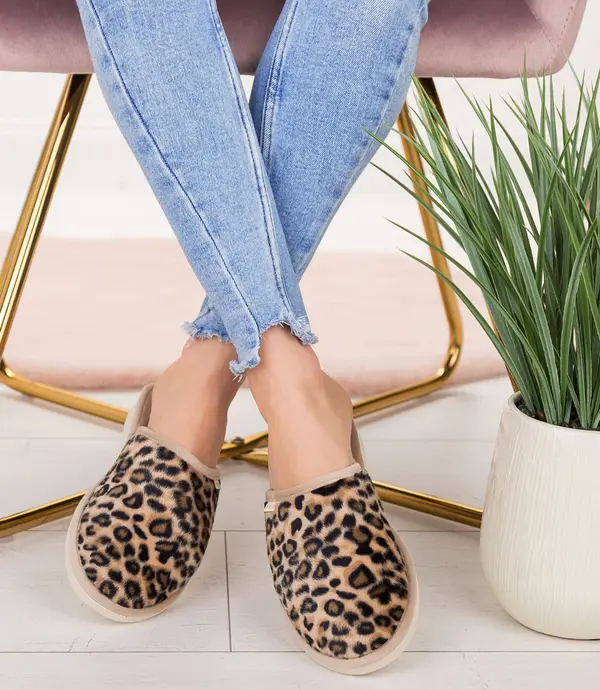 Natural Style Дамски чехли Natural Style NS-070 Бежово-Лий