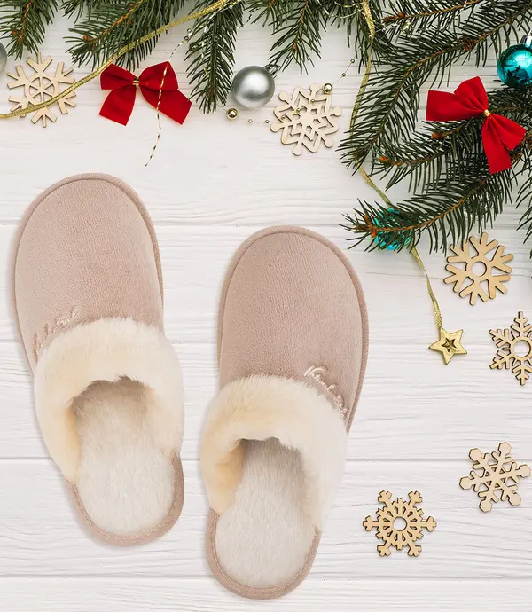 Natural Style Дамски чехли Natural Style NS-080 Бежови