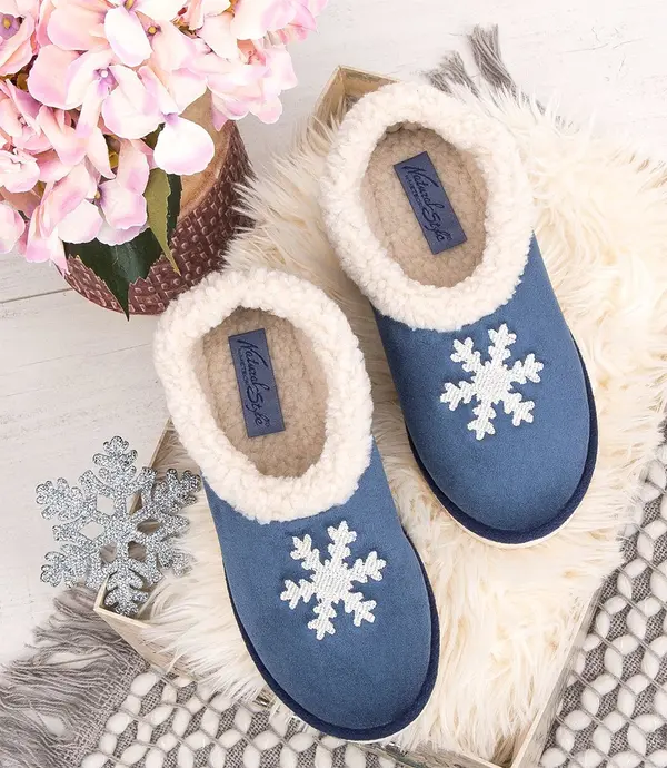 Natural Style Дамски чехли Natural Style NS-081 синьо-бежови