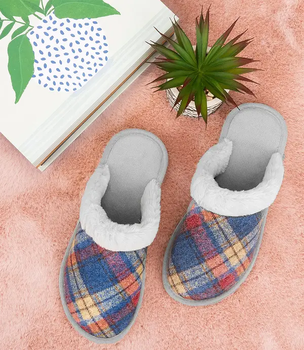 Natural Style Дамски чехли Natural Style NS-101 синьо-сиви