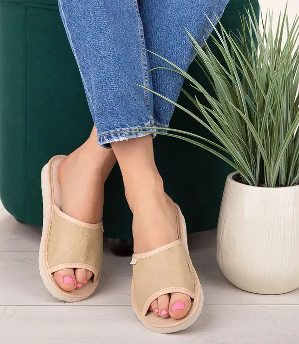 Natural Style Дамски чехли Natural Style NS-112 Бежови