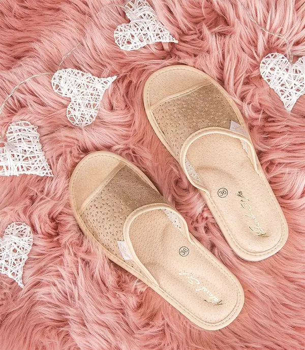 Natural Style Дамски чехли Natural Style NS-116 Бежови