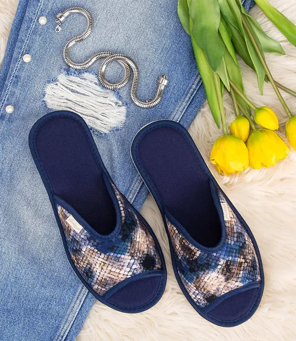 Natural Style Дамски чехли NS-061 сини