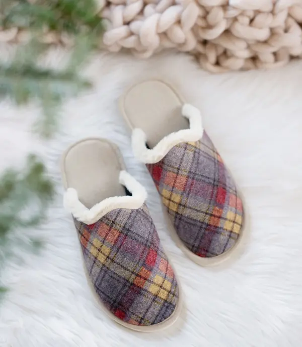 Natural Style Дамски чехли NS-104 сиво-бежови