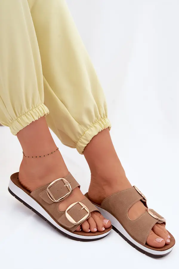 Inblu Дамски чехли с позлатени катарами Inblu