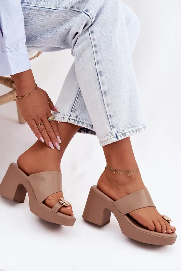 Boto Дамски чехли Sinora с блоков ток