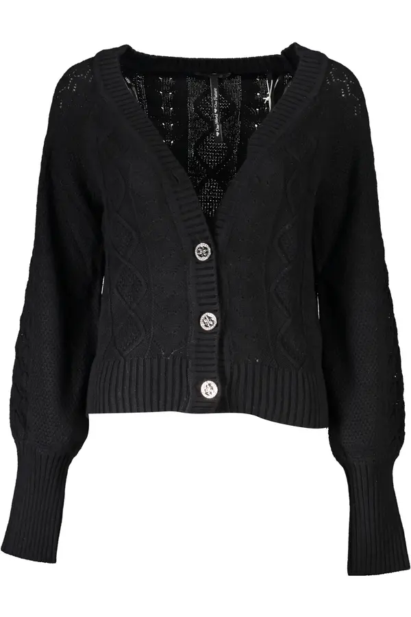 GUESS JEANS Дамски черен кардиган GUESS JEANS