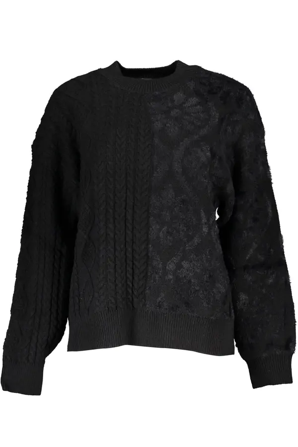 DESIGUAL Дамски черен пуловер Desigual