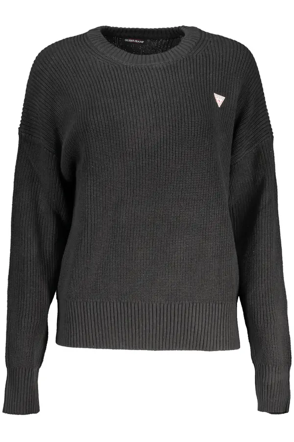 GUESS JEANS Дамски черен пуловер GUESS JEANS