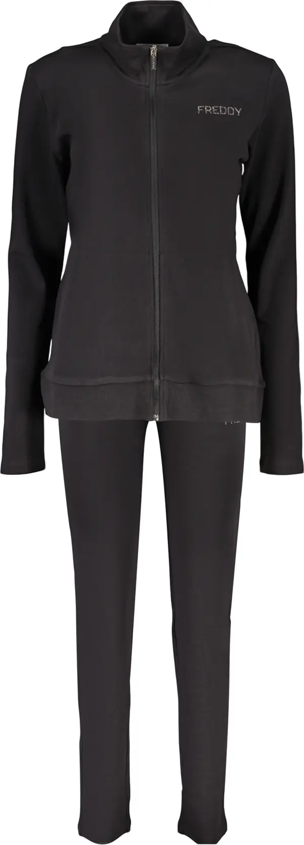 FREDDY Дамски черен суитшърт с цип