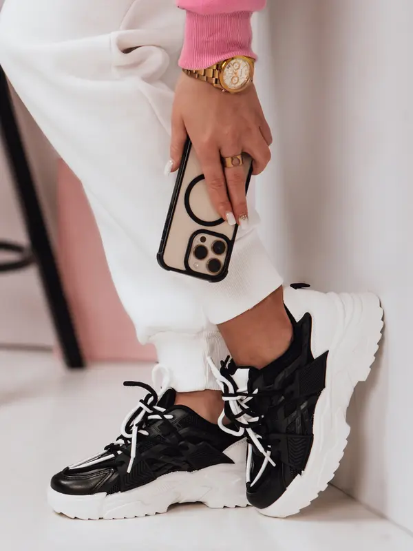 DStreet Дамски черни маратонки CITYWAY