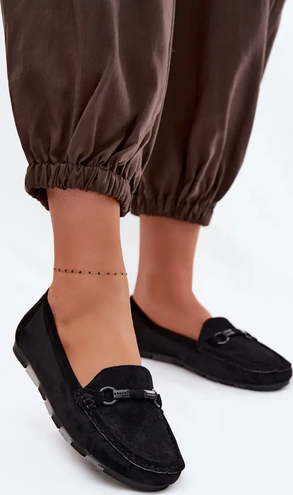 Boto Дамски черни мокасини Olisa