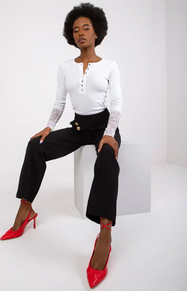 Factory Price Дамски черни панталони Fashionhunters