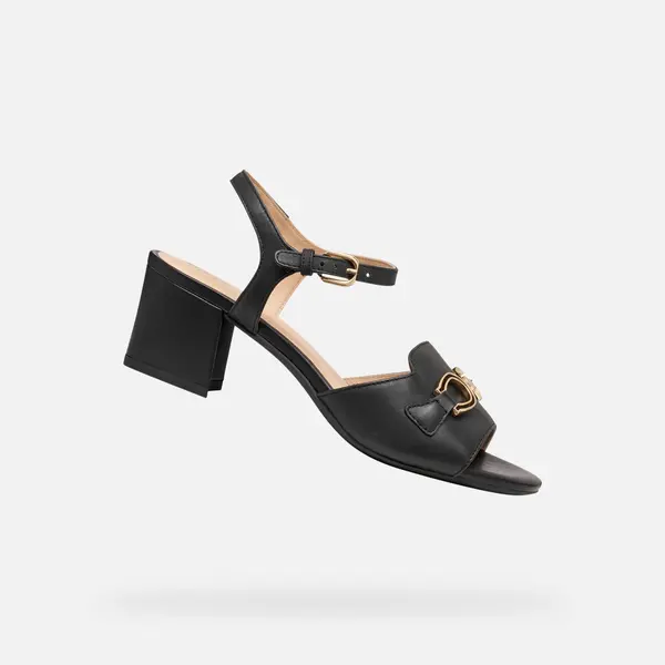 GEOX Дамски черни сандали Geox Eraklia 50