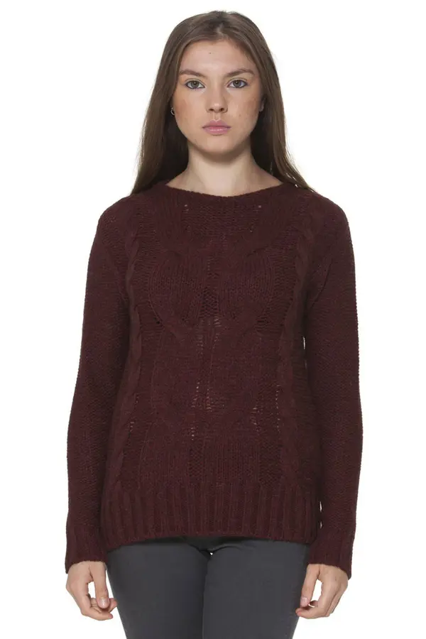 Fred Perry Дамски червен пуловер FRED PERRY