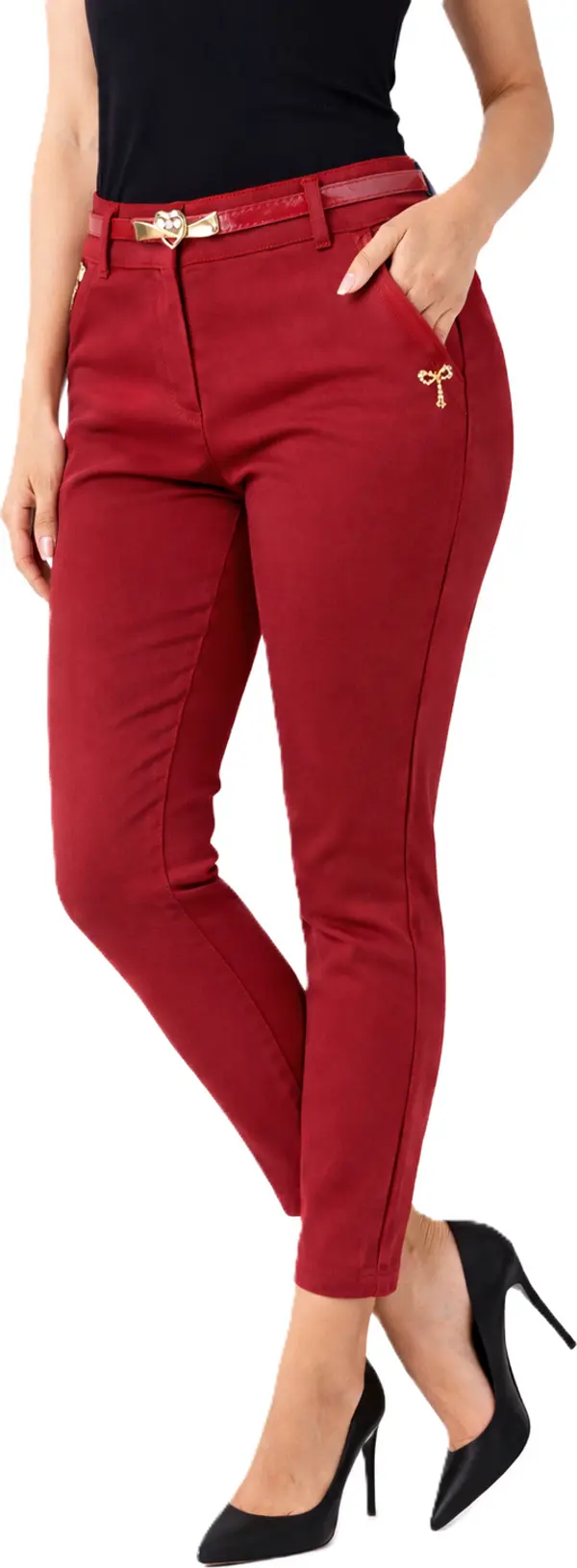 M.Sara Дамски чинос панталон M.Sara с колан