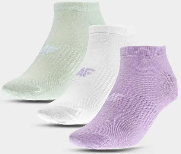 4F Дамски Чорапи Касуал До Глезена 3 Чифта Мултиколор 4FWMM00USO