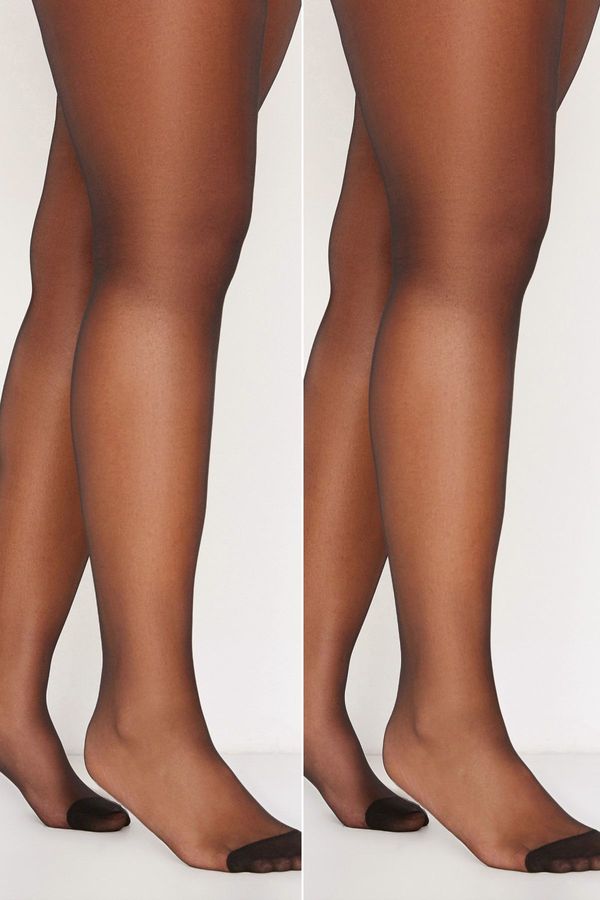 Trendyol Дамски чорапогащник Trendyol TBBAW23KC00001/Black