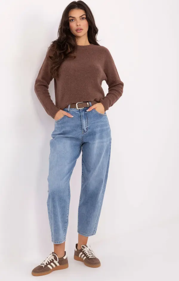 Factory Price Дамски дънки тип „бойфренд“ с висока талия