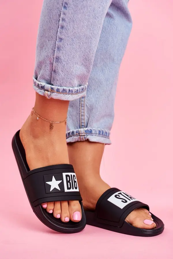 BIG STAR SHOES Дамски джапанки  Big Star Contrast logo