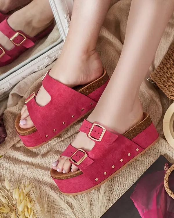 Resti Дамски джапанки на платформа Resti Royalfashion