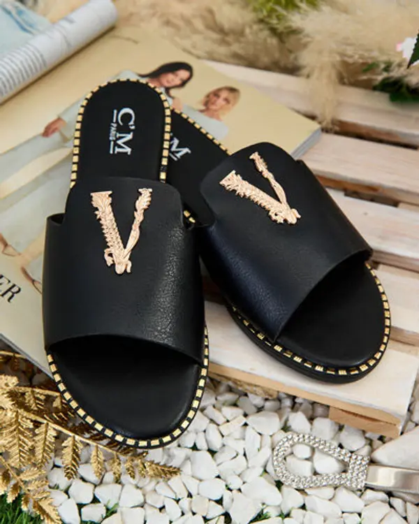 Resti Дамски джапанки от еко кожа Resti Royalfashion