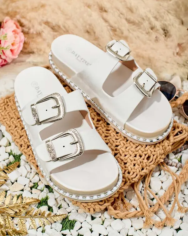 Resti Дамски джапанки Resti Royalfashion Rolii, изработени от екокожа