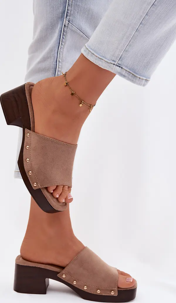 Boto Дамски джапанки с блоков ток