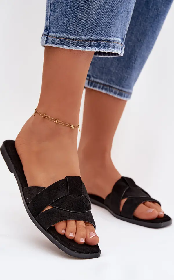 Boto Дамски джапанки с каишки от ековелур