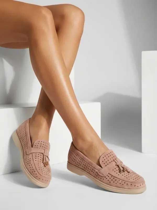 Resti Дамски еко велурени мокасини Resti Befiolle