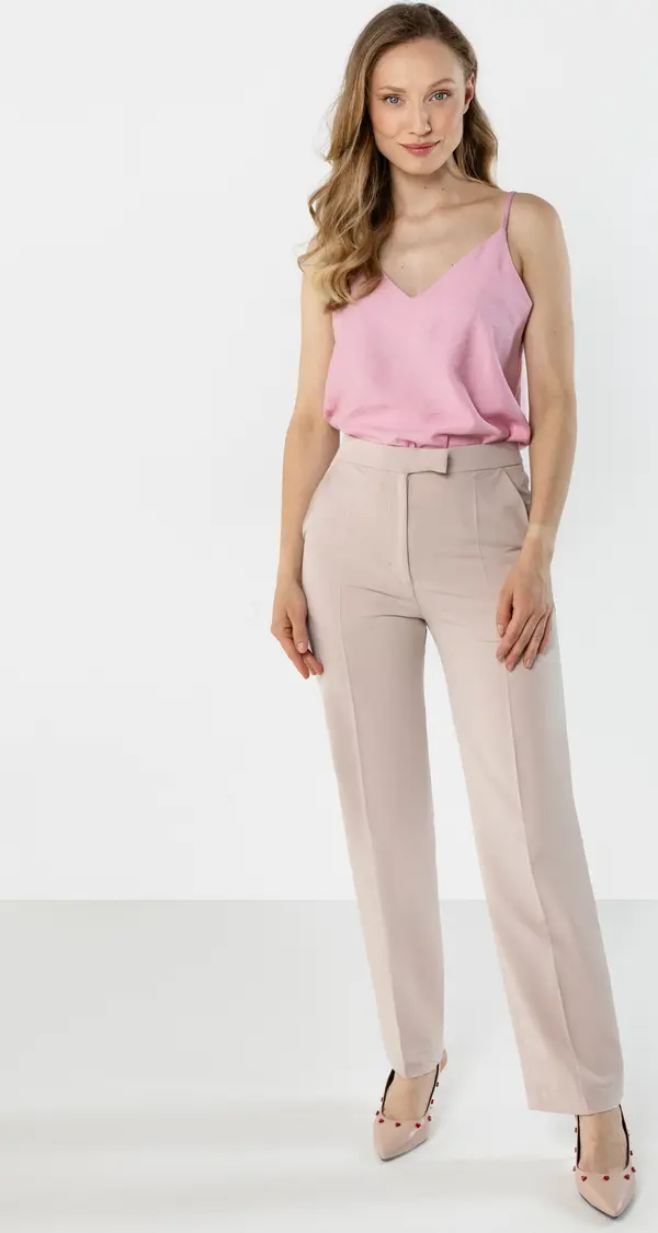 Awama Дамски елегантен панталон с висока талия