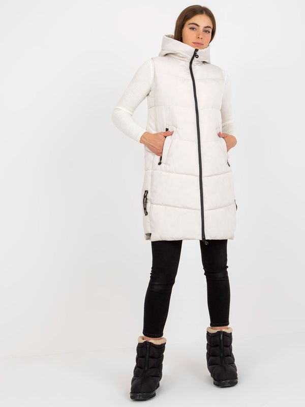 Fashionhunters Дамски елек Fashionhunters White