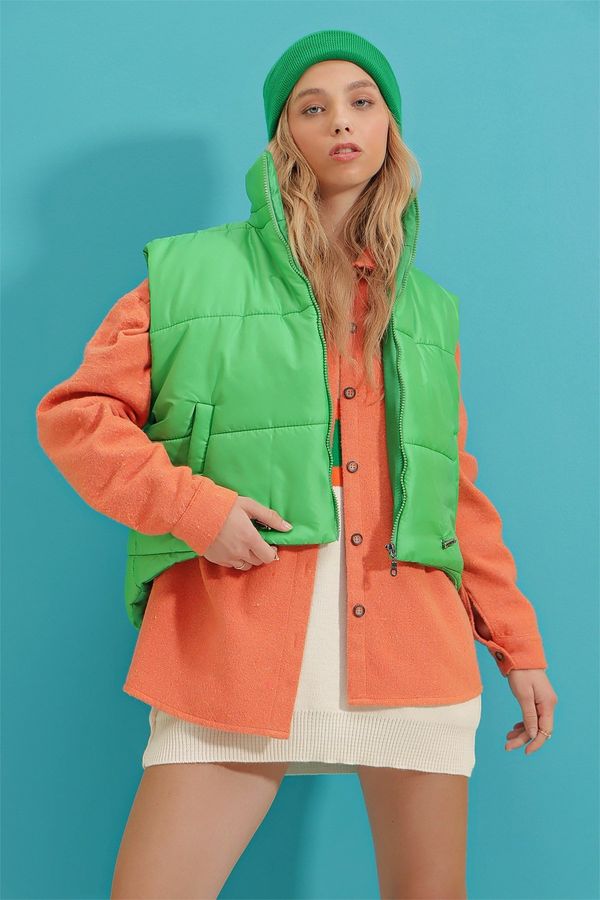 Trend Alaçatı Stili Дамски елек. Trend Alaçatı Stili Puffer