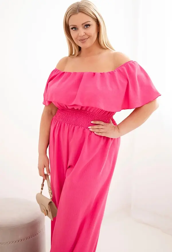 Kesi Włoski Дамски гащеризон с големи размери и волани