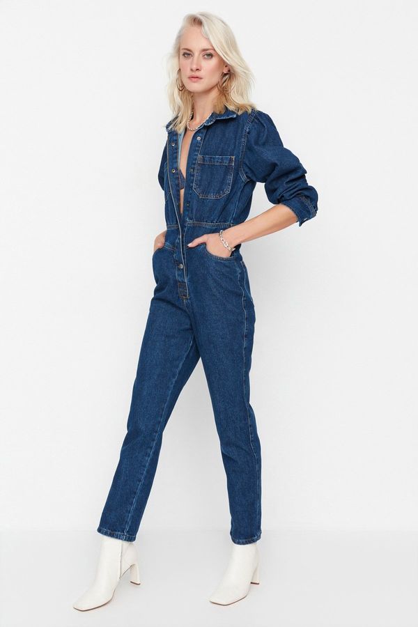 Trendyol Дамски гащеризон Trendyol Denim