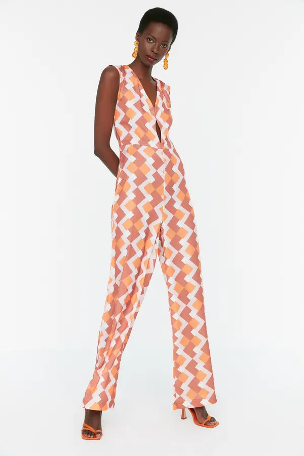 Trendyol Дамски гащеризон Trendyol Geometric