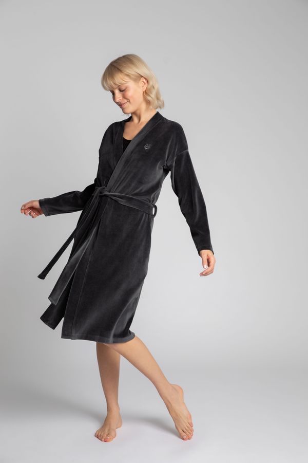 LaLupa Дамски халат LaLupa LaLupa_Bathrobe_LA009_Crepe_Pink