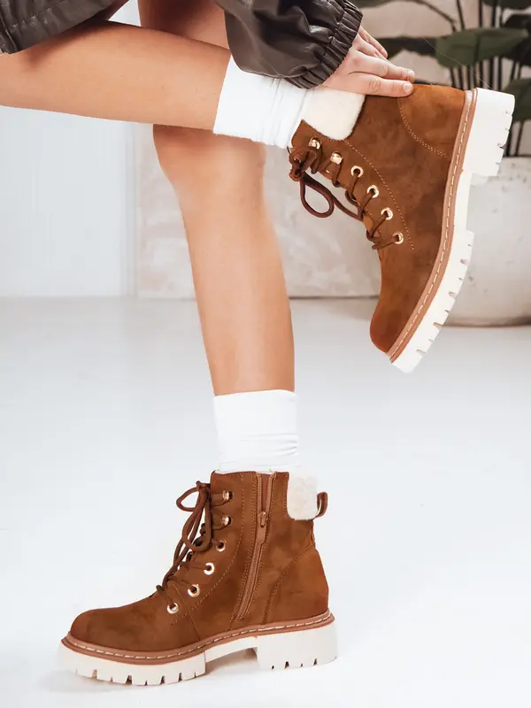 DStreet Дамски кафяви работни панталони