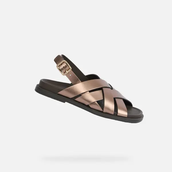 GEOX Дамски кафяви сандали Geox Adelash